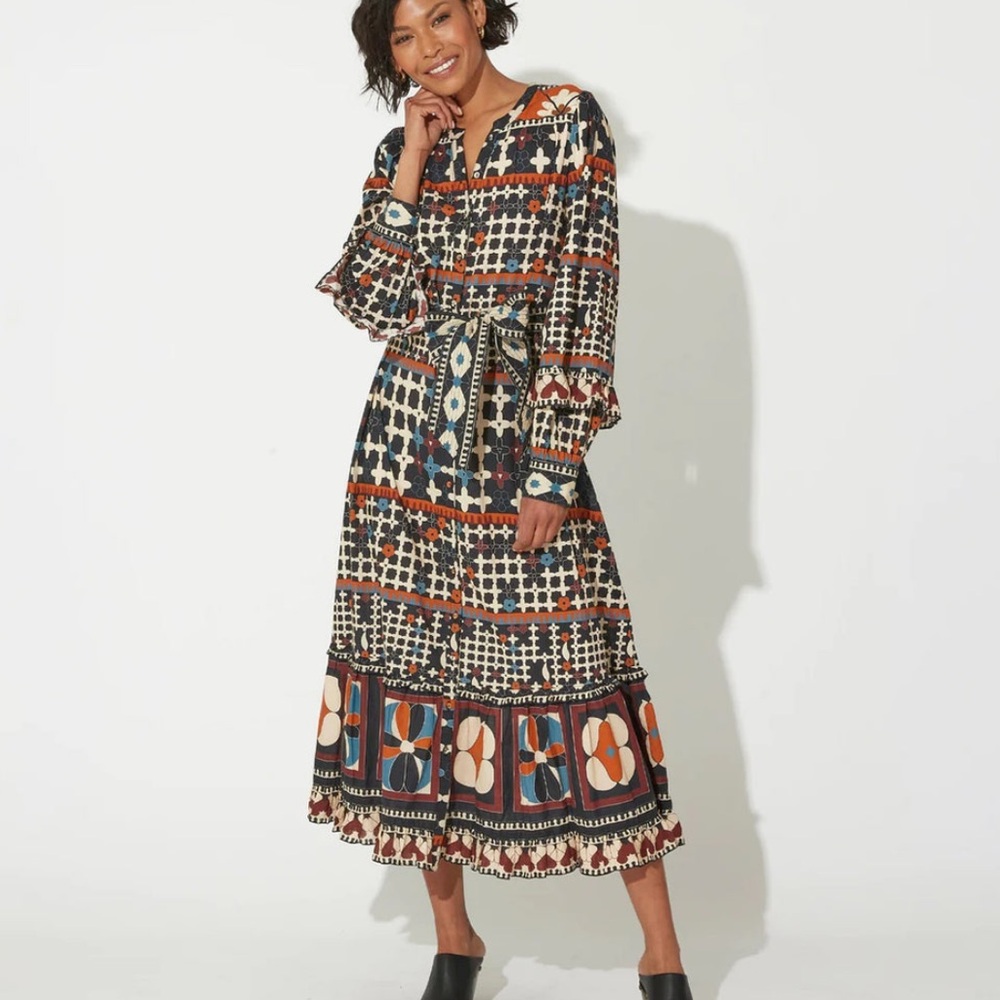 Cleobella Genevieve Printed Midi Dress